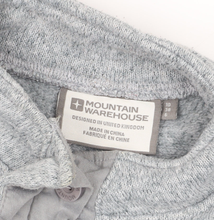 Mountain Warehouse Grey Henley Sweatshirt Size 10