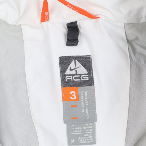 Nike ACG White Waterproof Jacket M Women's Hooded