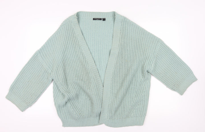 Brave Soul Green Chunky Knit Cardigan L