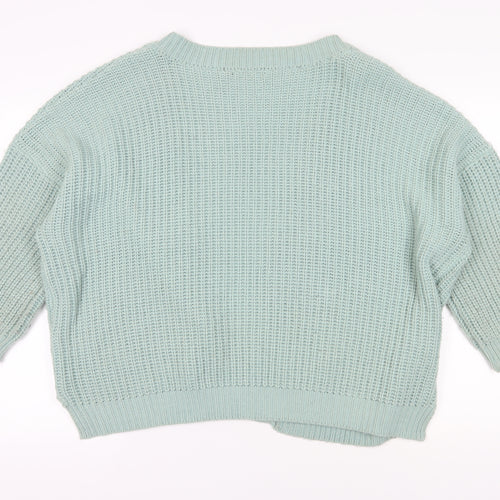 Brave Soul Green Chunky Knit Cardigan L