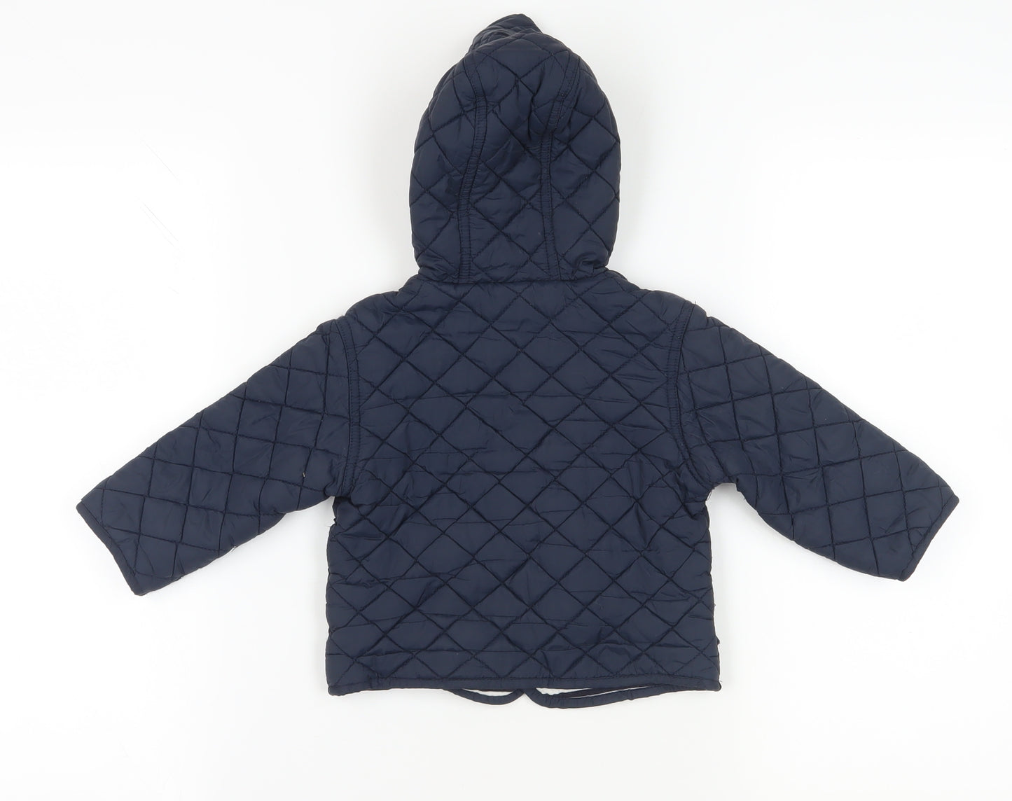 Mamas & Papas Blue Quilted Puffer Jacket - 18 Months