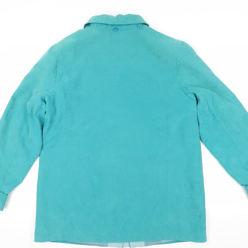 Isle Green Buttoned Mid-Length Coat Size 16