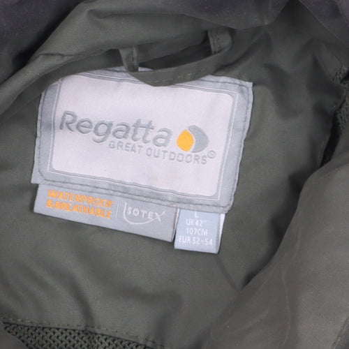 Regatta Green Anorak Jacket L Waterproof Hiking