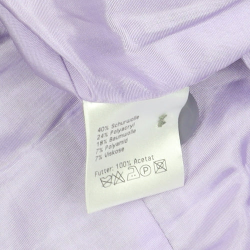 Frankenwälder Purple Bouclé Check Jacket Size 14