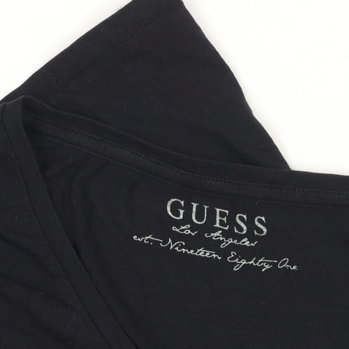 Guess Black Rhinestone T-Shirt Size 12