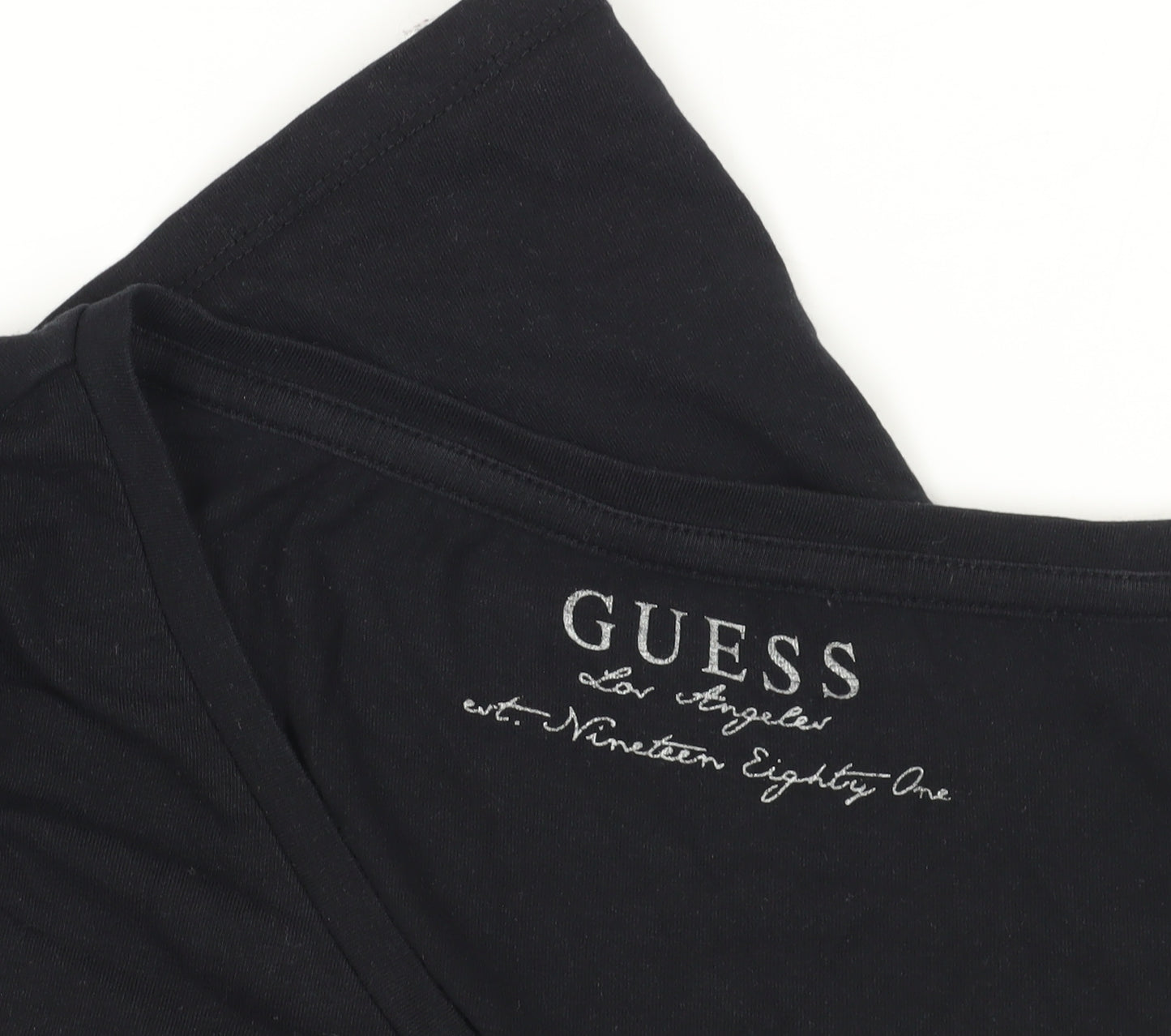 Guess Black Rhinestone T-Shirt Size 12