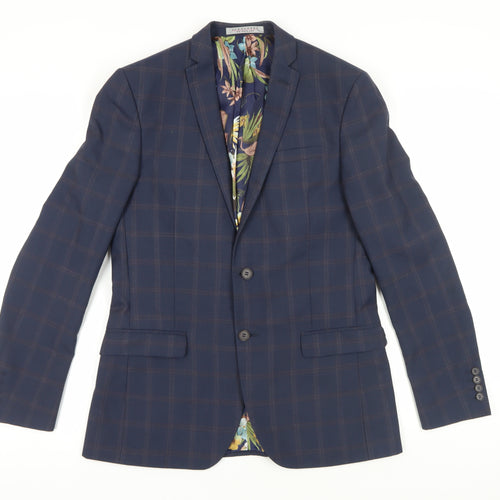 Alexandre of England Blue Check Blazer 38 Regular