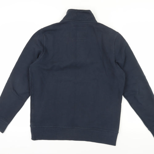 Crew Clothing Men's Blue Zip Sweatshirt M - Warm & Stylish