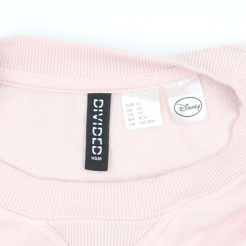 H&M Pink Mickey Mouse Graphic Sweatshirt XS