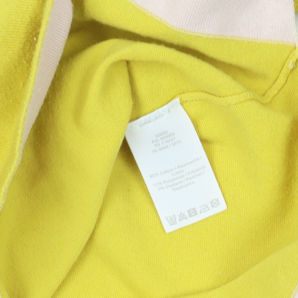 Yellow Cotton Knit Pullover Jumper