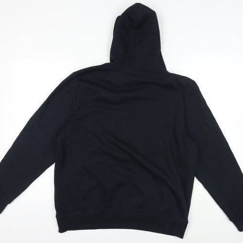 Black England Football Hoodie L Unisex Adults