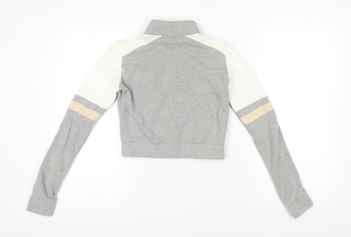 Manière De Voir Grey Contrast Zip Hoodie Size 12