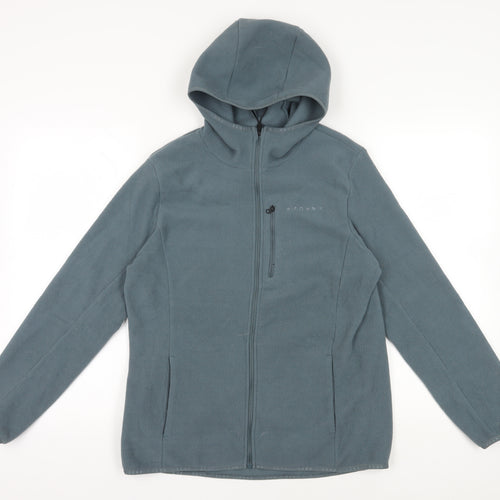 Föhn Grey Hooded Fleece Jacket - Size 14
