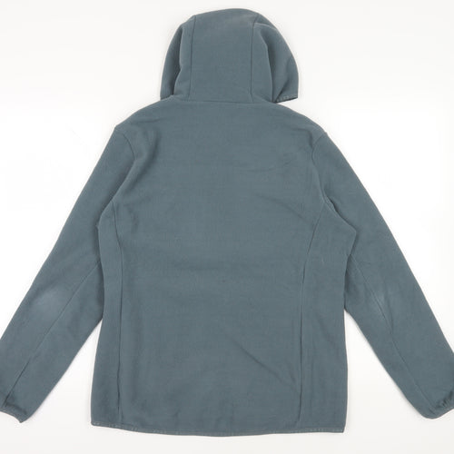 Föhn Grey Hooded Fleece Jacket - Size 14