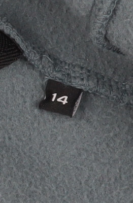 Föhn Grey Hooded Fleece Jacket - Size 14