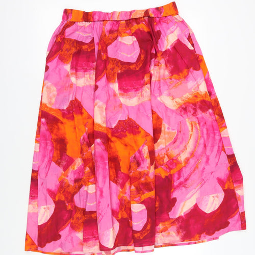 Monsoon Multicoloured A-Line Midi Skirt M