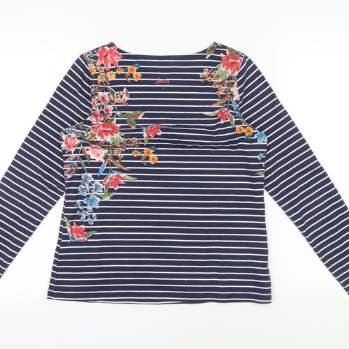 Joules Floral Striped Jersey T-Shirt, Size 12