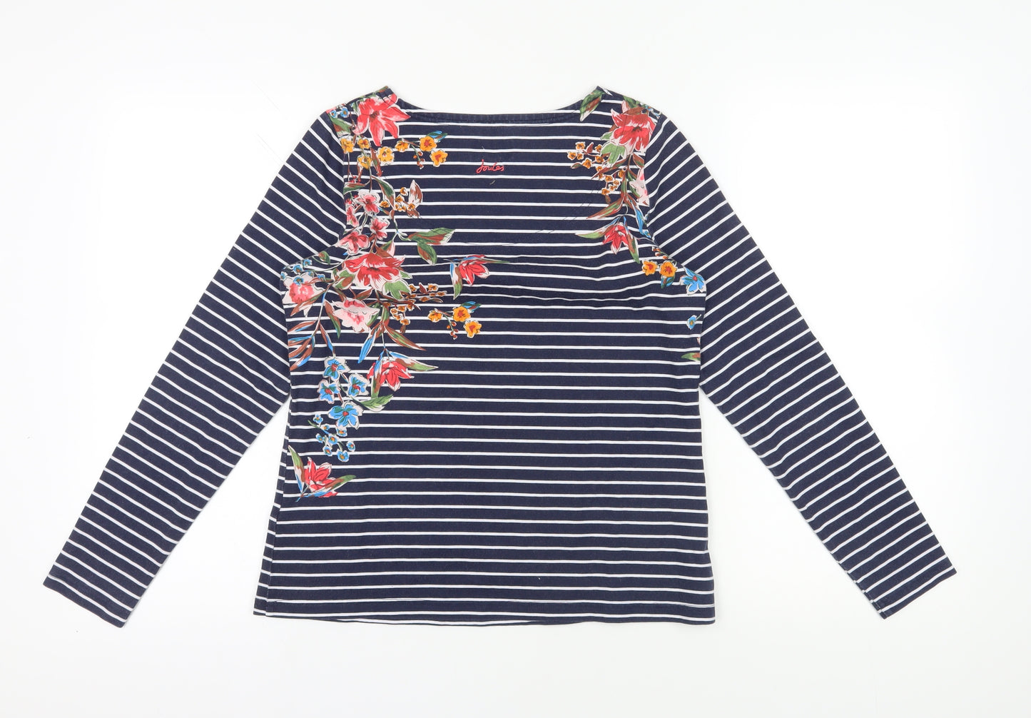 Joules Floral Striped Jersey T-Shirt, Size 12