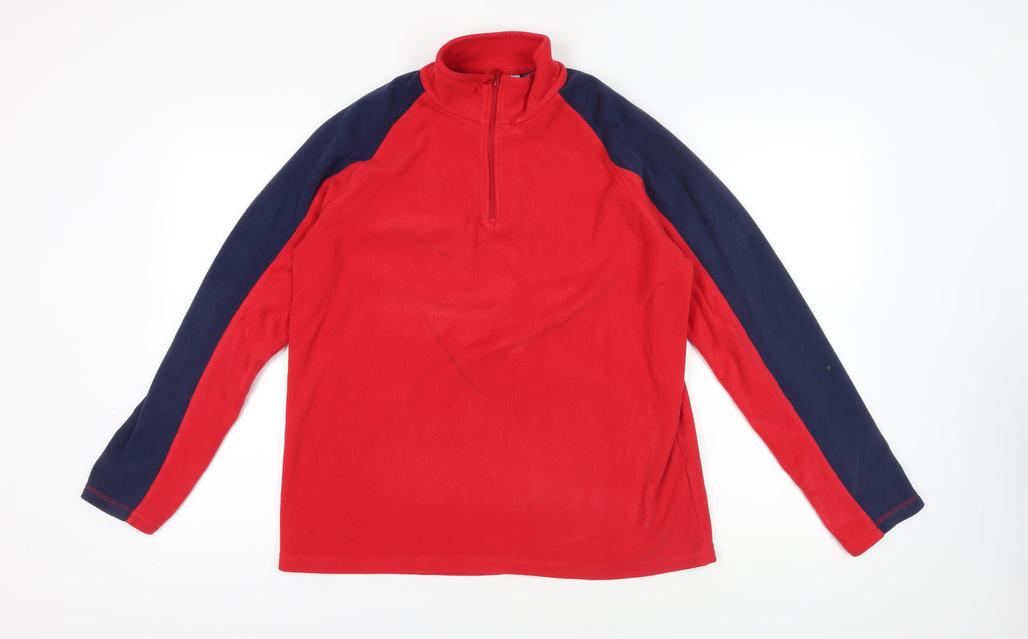 Mountain Warehouse Red 1/2 Zip Fleece Sweatshirt L