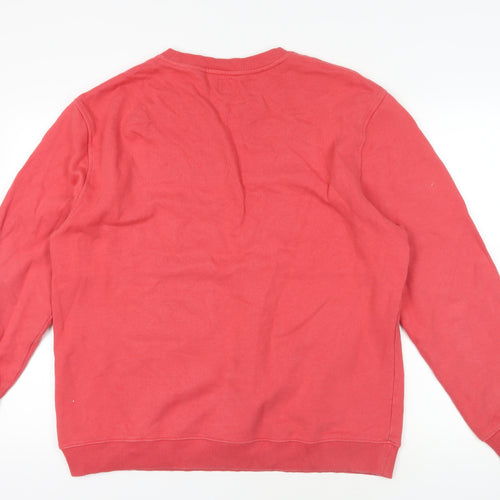 Jack Wills Red Logo Sweatshirt, Size L, Pullover Style