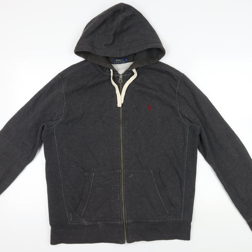 Ralph Lauren Grey Full Zip Hoodie, Size L