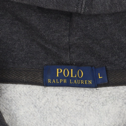 Ralph Lauren Grey Full Zip Hoodie, Size L