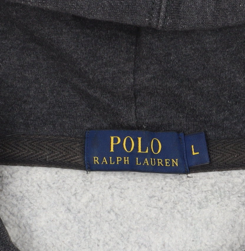 Ralph Lauren Grey Full Zip Hoodie, Size L