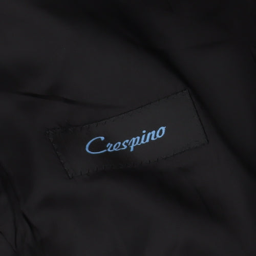 Crespino Black Herringbone Blazer Men's Size 44R