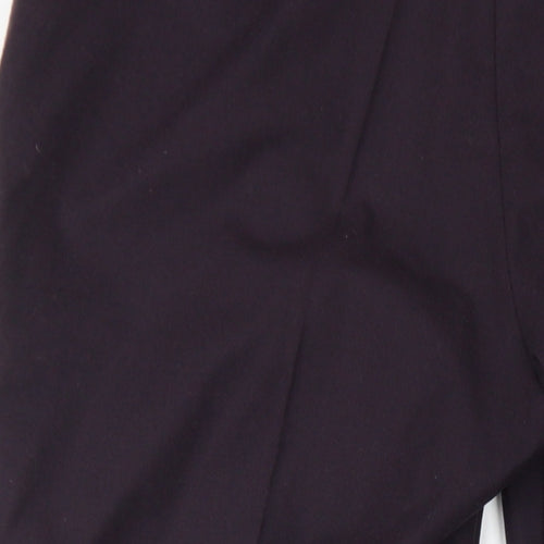 Jigsaw Womens Purple Wool Dress Pants Trousers Size 12 L29 in Regular Zip