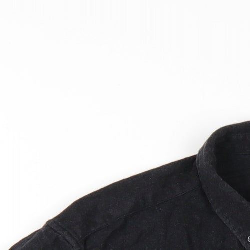 Urban Outfitters Mens Grey Cotton Button-Up Size M Collared Button