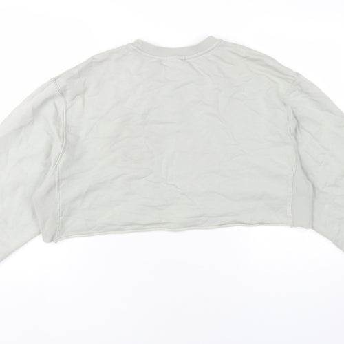 Good American Womens Green Cotton Pullover Sweatshirt Size L Pullover