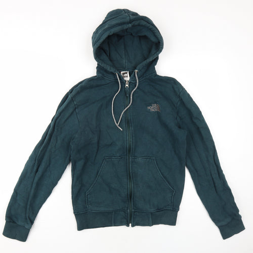 The North Face Mens Green Cotton Full Zip Hoodie Size S