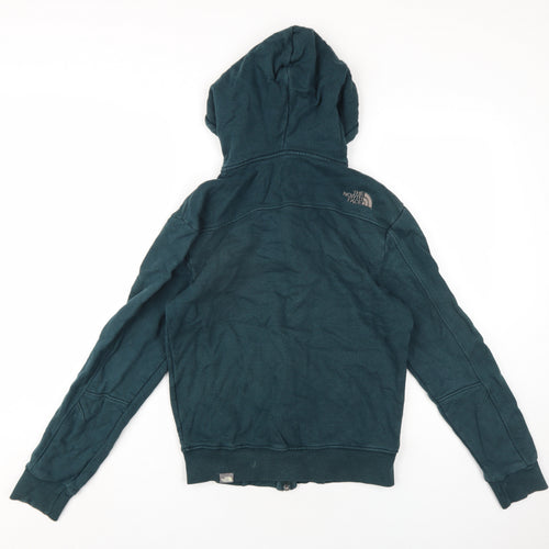The North Face Mens Green Cotton Full Zip Hoodie Size S