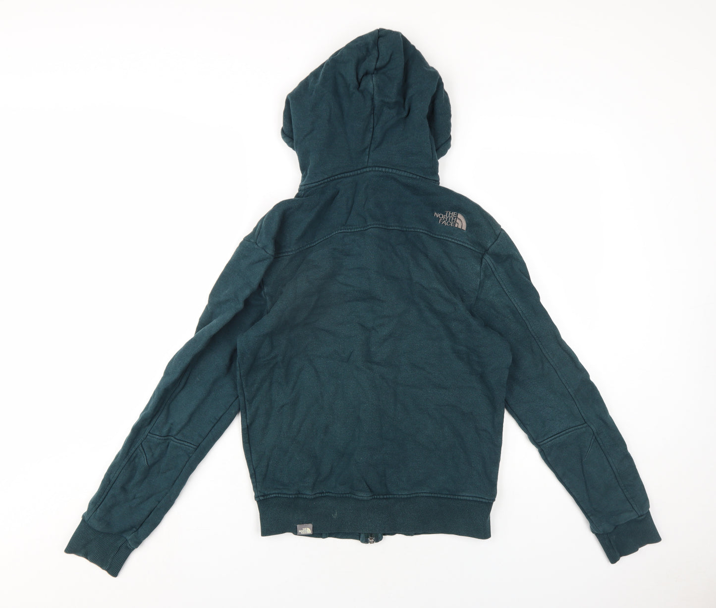 The North Face Mens Green Cotton Full Zip Hoodie Size S