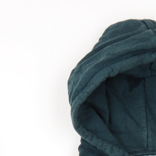 The North Face Mens Green Cotton Full Zip Hoodie Size S