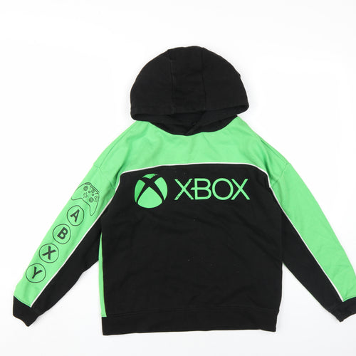 Xbox Boys Green Cotton Pullover Hoodie Size 10-11 Years Pullover