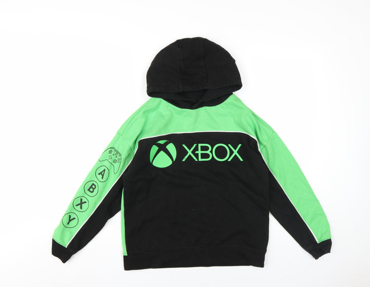 Xbox Boys Green Cotton Pullover Hoodie Size 10-11 Years Pullover