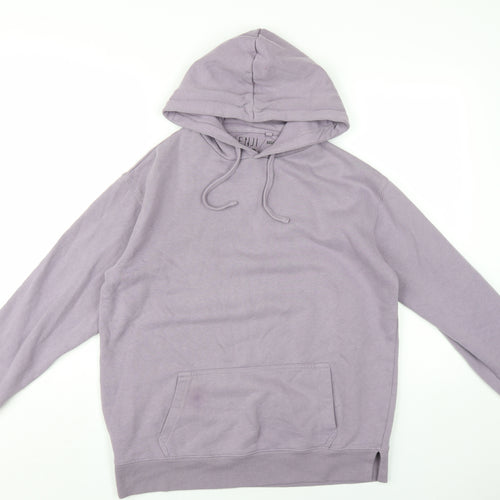 Kenji Womens Purple Cotton Pullover Hoodie Size M Pullover