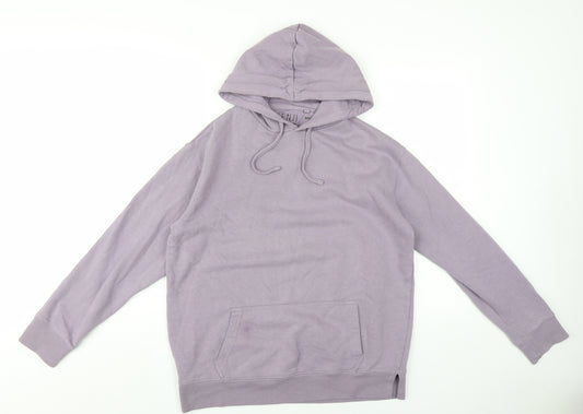 Kenji Womens Purple Cotton Pullover Hoodie Size M Pullover