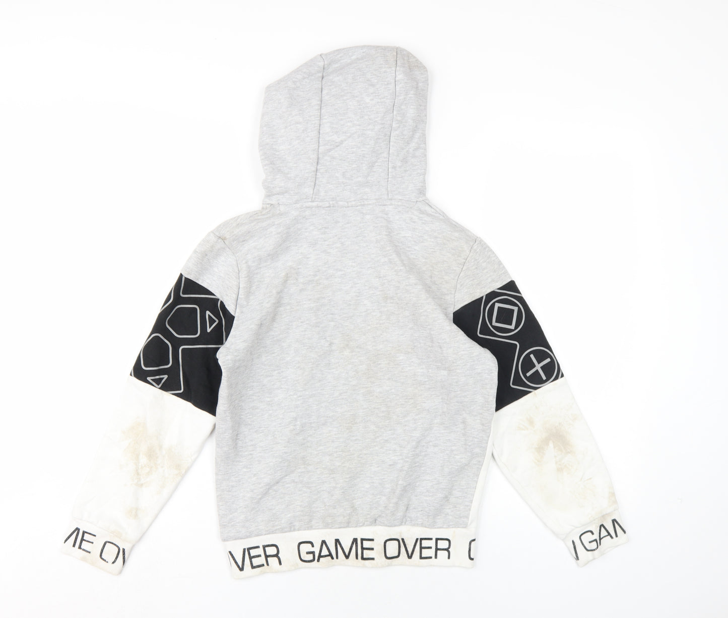 PlayStation Boys Multicoloured Geometric Cotton Pullover Hoodie Size 10 Years Pullover