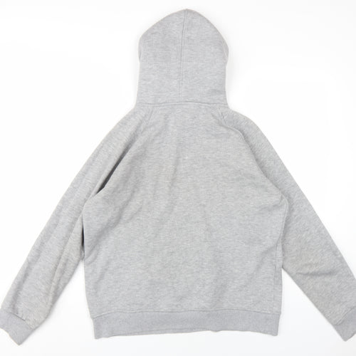 Trapstar Mens Grey Cotton Pullover Hoodie Size L