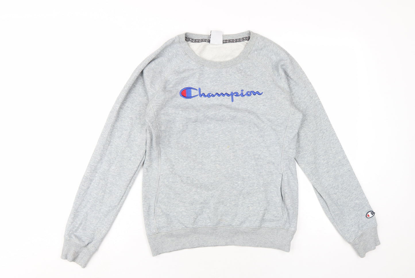 Champion Womens Grey Cotton Pullover Sweatshirt Size M Pullover