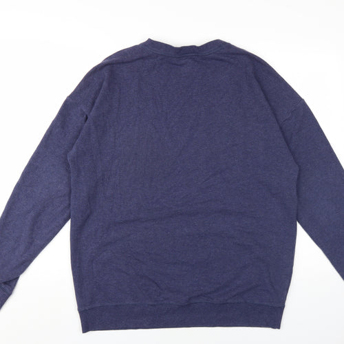 Calvin Klein Mens Blue Cotton Pullover Sweatshirt Size L