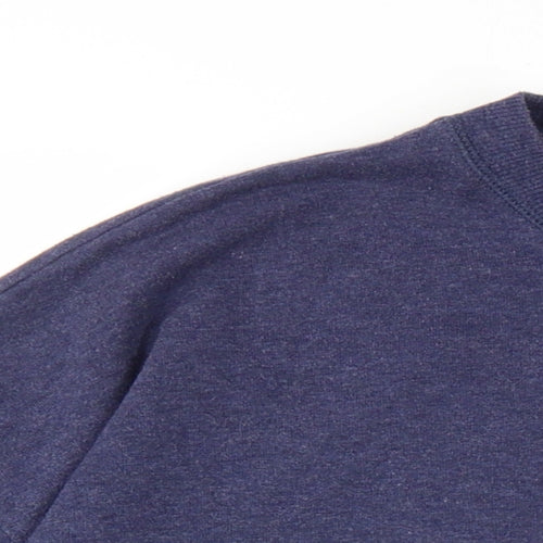 Calvin Klein Mens Blue Cotton Pullover Sweatshirt Size L