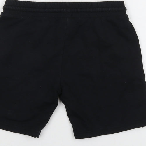 Minions Boys Black Cotton Sweat Shorts Size 7-8 Years Regular Drawstring