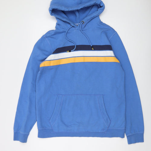 Fat Face Mens Blue Cotton Pullover Hoodie Size M