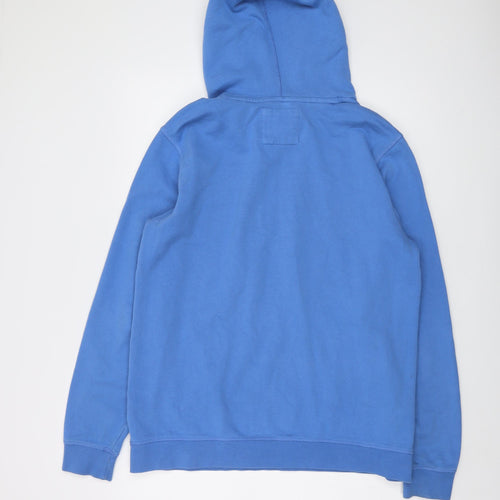 Fat Face Mens Blue Cotton Pullover Hoodie Size M