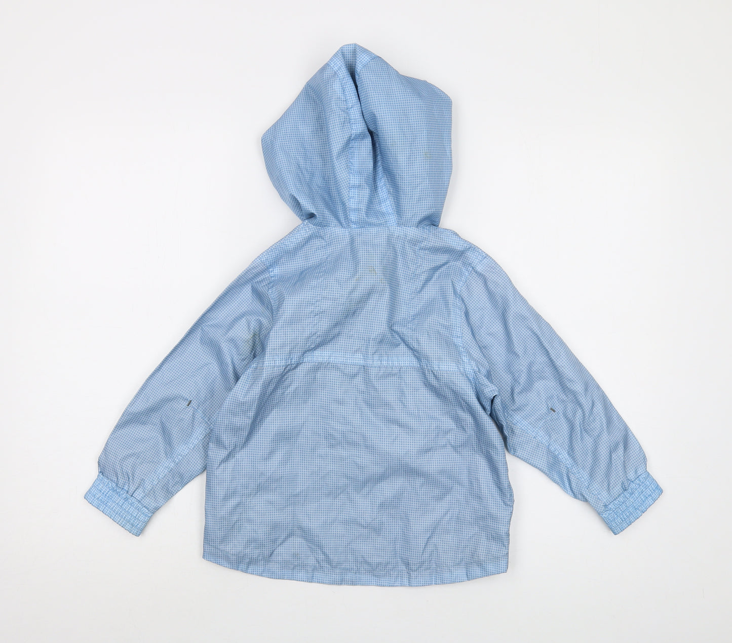 Mini Club Boys Blue Check Jacket Size 4-5 Years Pullover