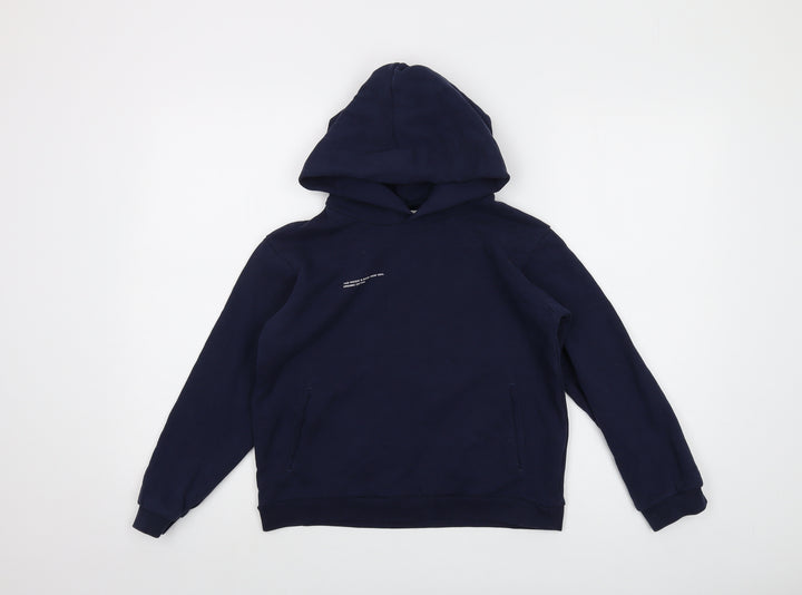 Pangaia Boys Black Cotton Pullover Hoodie Size 9-10 Years Pullover