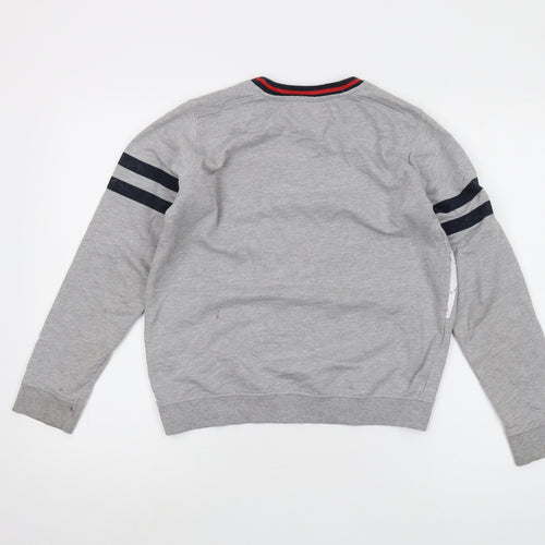 Minoti Boys Grey Cotton Pullover Sweatshirt Size 12-13 Years Pullover